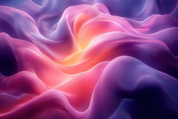 Obraz premium swirling vortex of iridescent hues fluid motion frozen in time holographic ribbons dance through space refracting light in mesmerizing patterns futuristic abstract digital art