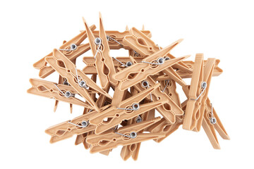 a bunch of clothespins