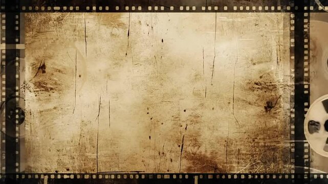 vintage film reel effect background