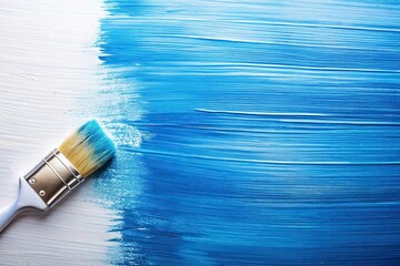 abstract blue and white background with brush strokes