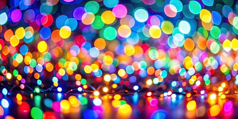 Abstract colorful lights background captured with macro lens