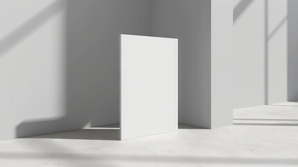 "Your Story Unfolds: A Blank Brochure Ready for Creative Excellence"