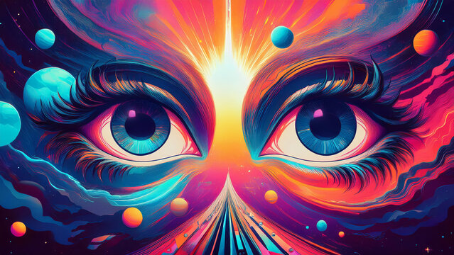 Grandes olhos do universo