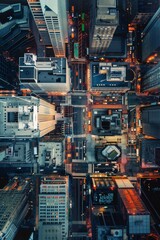 Fototapeta premium Bird's-eye view of digital protection systems.