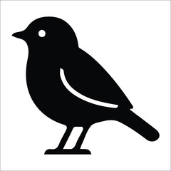 Bird icon, silhouette, logo on white background,  bird vector, bird illustration, bird design, bird graphic