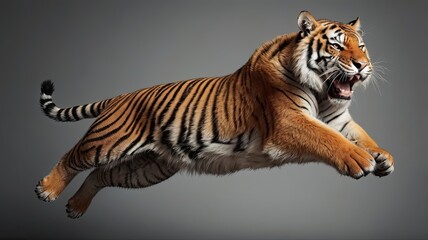 Obraz premium Big tiger jumping