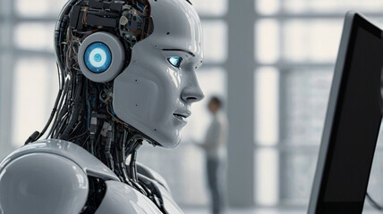 AI Chatbot Interface: Futuristic Digital Communication Design