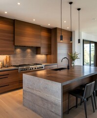 modern kitchen interior
