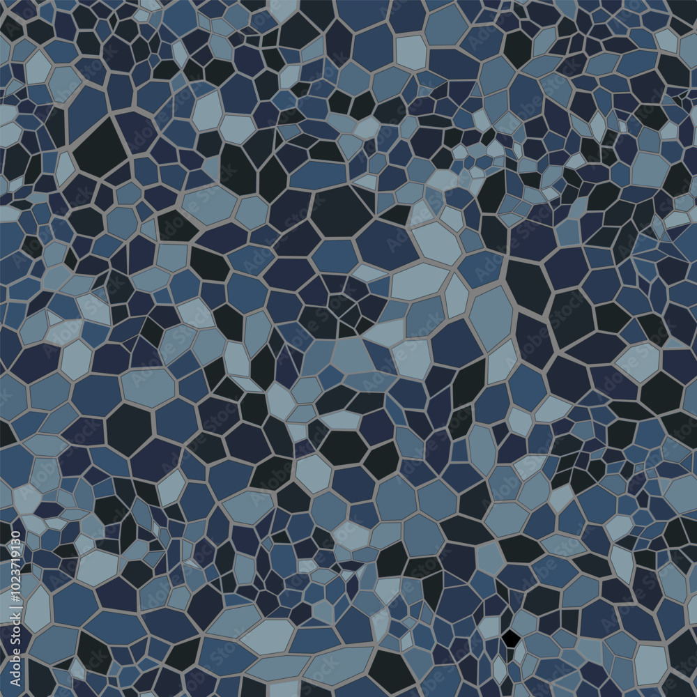Canvas Prints seamless vector pattern geometric composition of colored mosaic background.