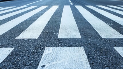Crosswalk on a Wet Road