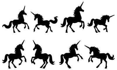 unicorn silhouettes