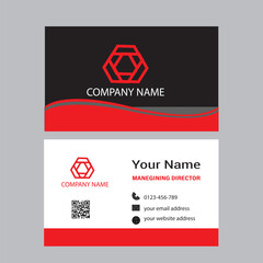Print ready design business card template