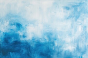 Fototapeta premium Abstract Blue Watercolor Background with Light Sky Blue and White Soft Texture a serene icy landscape, featuring icy blocks of various shades of light sky-blue and white Generative AI