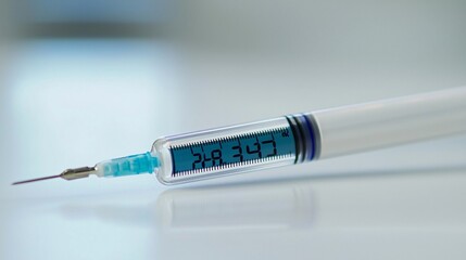 Sleek Medical Thermometer with Digital Reading