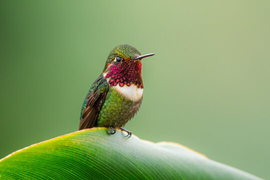 The rufous-shafted woodstar (Chaetocercus jourdanii) is a species of hummingbird found in Colombia, Trinidad and Tobago, and Venezuela.
