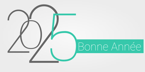 Bonne année - meilleurs vœux 2025 - vecteur pour affiche, bannière, salutation et célébration du nouvel an 2025.