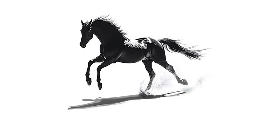 Grunge Dog Medieval Wolf Sketch