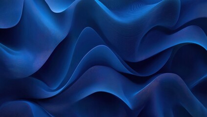 Obraz premium Blue background with lines, gradient corporate presentation design, dark blue color scheme Generative AI