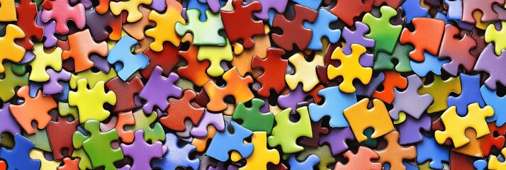autism concept with puzzle pieces