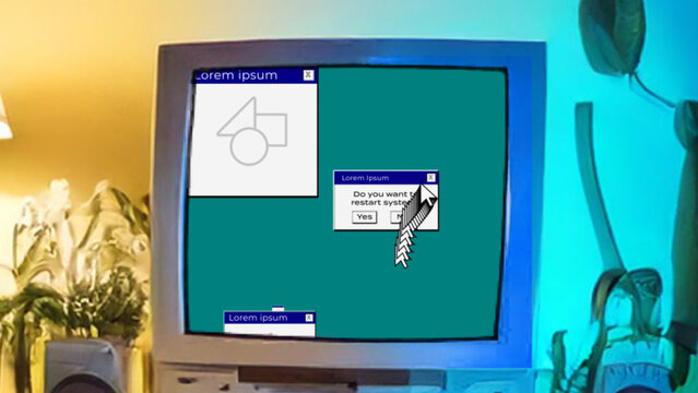 Retro PC Error CRT Logo Reveal 370
