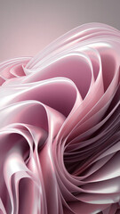 Abstract Pink Background with waves, Generative Ai