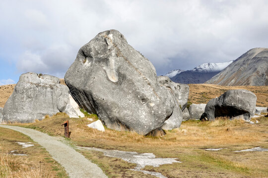 Castle Hill is located close to State Highway 73 between Darfield and Arthur's Pass.