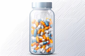 Medical pillow design mockup shown on a white surface, perfect for product advertisements, healthcare marketing, and medical product visualizations.