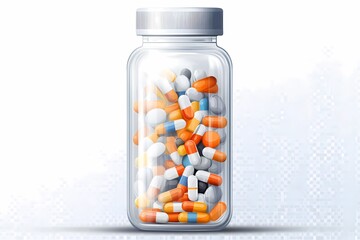 Medical pillow design mockup shown on a white surface, perfect for product advertisements, healthcare marketing, and medical product visualizations.