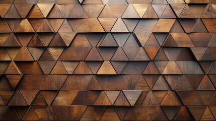 Mixed wood geometric texture with triangular shapes in natural tones.
