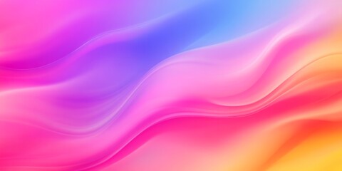 Colorful abstract gradient background featuring smooth, flowing waves in vibrant pink, purple, and blue tones.