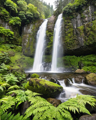 Obraz premium waterfall in jungle