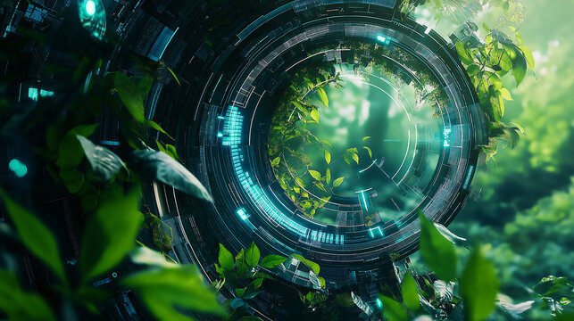 Technology portal in nature