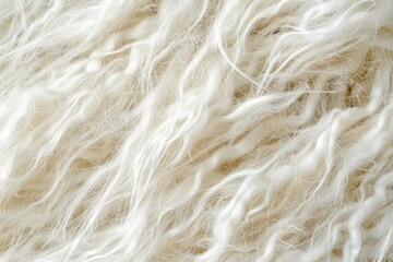 Fototapeta premium abstract background macro image white wool of goat hair