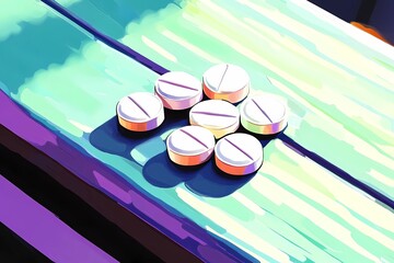 Mockup of medical pillows for healthcare, featuring a soft design on a plain background, ideal for product promotion and medical visuals.