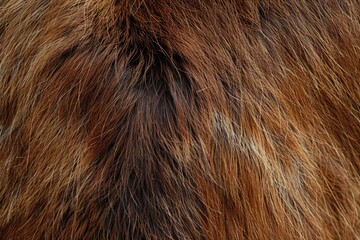 Fototapeta premium Goat brown fur background skin natural texture.