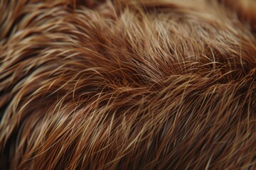 Fototapeta premium Macro Brown Dog Hair