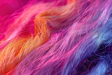 Obraz premium Microscopic images of goat hair.