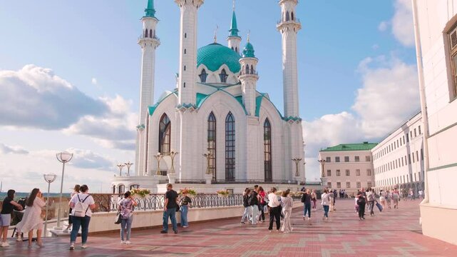 The Kul Sharif mosque in the Kazan Kremlin. Kazan, Russia - 13 Aug 2024