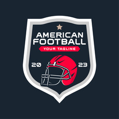 American football logo badges vector. Football logos collection. American football league labels, emblems and design elements