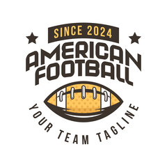 Obraz premium American football logo badges vector. Football logos collection. American football league labels, emblems and design elements