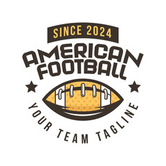 American football logo badges vector. Football logos collection. American football league labels, emblems and design elements