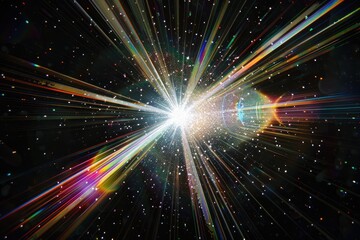 Naklejka premium Lens flare effects for high quality images with abstract designs.