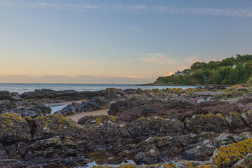 sunset over the sea