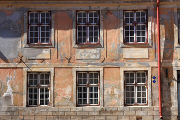 Weathered Building Facade