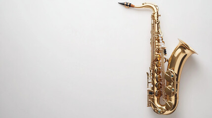 Saxophone isolated on white background