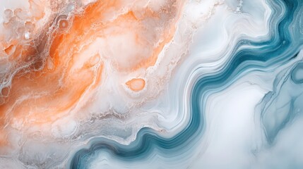 Obraz premium Abstract marble effect painting with fluid swirls agate