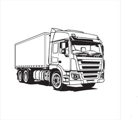 truck isolated on white background