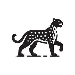 Obraz premium leopard cartoon isolated on white