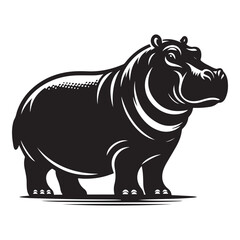 Fototapeta premium rhino cartoon isolated on white