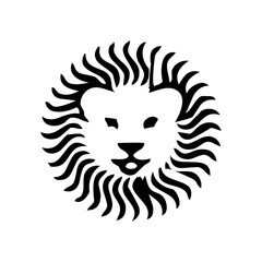 Black lion icon